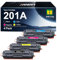 NOGIVY 201A 201X CF400A Toner mit Chip Kompatibel für HP 201A 201X CF400A CF400X Toner für HP Color Laserjet Pro MFP M277dw M252dw M277 M274n M252n M252 M277c6 (Schwarz Cyan Gelb Magenta, 4er-Pack)