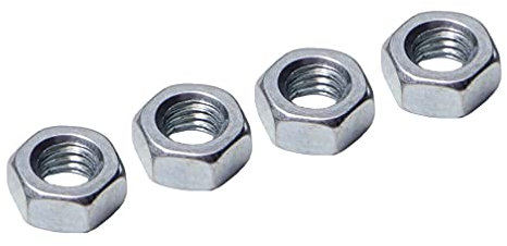 50 Stück Sechskantmutter – M8 – rostfrei verzinkt – Muttern, Mutter, Schraubenmutter, Sechskant-Mutter mit metrischem Rechtsgewinde nach der Norm DIN 934