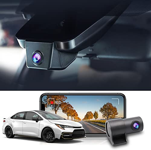 Fitcamx Dashcam Auto Vorne Hinten Kompatibel mit Toyota Corolla LE L XLE XSE SE 2020 2021 2022 Hybrid & Hatchback 2019-2022 (Gen12), 4K UHD 2160P+1080P WiFi OEM Dashcam Auto, G-Sensor, 128-GB-Karte