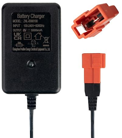 6V Charger for Kids Ride On Car, 6 Volt Battery Charger for Kid Trax Disney Frozen Mickey Minnie Mouse Racer Quad BMX X6 Audi R8 Wal-Mart Kid TRAX Moto ATV Quad