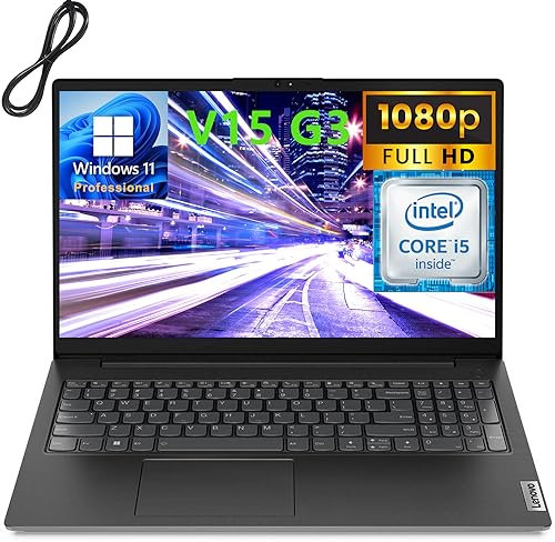 Lenovo 2023 V15 G3 39.6 cm FHD Business Laptop Computer, 12ª generación Intel 10 núcleos i5-1235U (Beat i7-1195G7), 16GB DDR4 RAM, 1TB PCIe SSD, 802.11AC WiFi, Bluetooth 5.1, Windows 11 Pro, AZ-XUT