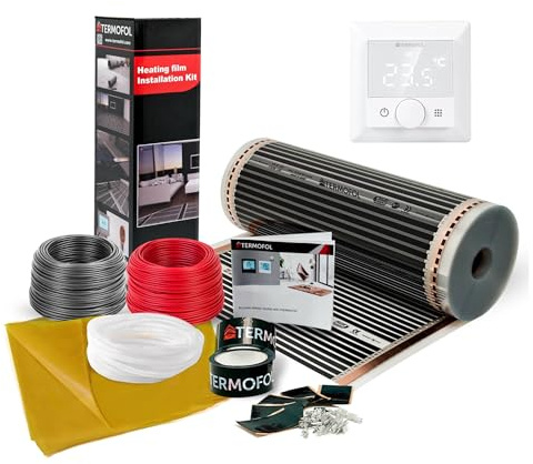 Kit complet de chauffage au sol infrarouge avec film chauffant 180W/m²