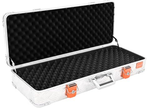 Alubox Gewehrkoffer RG006 Aluminium Riffelblech Gewehr Hartschalenkoffer 84 cm