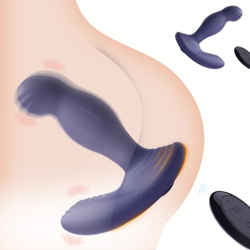 BDSMYEE Analvibrator Analplug Analkugeln mit 10 Vibrationsmodus Fernbedienung 360° Drehung,Vibrator Vibration Anal Dildo Vibratorensets Analspielzeuge erotisches Sex Spielzeug für die Männer (D)