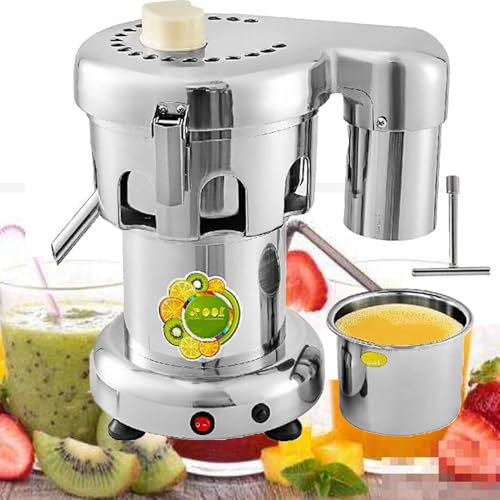 370w 4300r/Min Spremiagrumi Professionale, Estrattore Di Succo Di Frutta E Verdura, Macchina Per La Produzione Di Succhi Centrifughi (80-100 Kg/Ora), Senza Perdite, Senza Schizzi, Facile Da Pulire