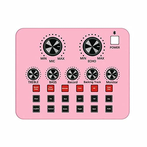 New Live Sound Card Online Live Video Entertainment per PC Cellulare Android Scheda audio esterna V8 (nero)