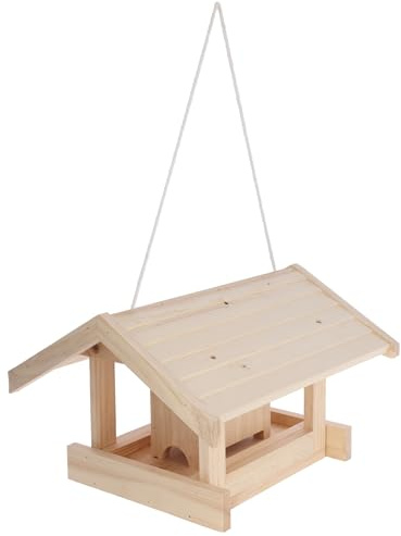 Kerbl Hobbyfarming 87047 fågelfoder Leitenberg, av trä, 40 x 32 x 24,5 cm