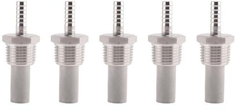 Bloepum 5X Home Brewing Inline Oxygenation Diffusion Stone Aeration Stone 1/2 Npt Carbonation Stone