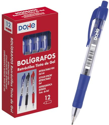 MTL 79596 - Caja de bolígrafos, tinta gel retráctil, 0.7 mm, 12 unidades