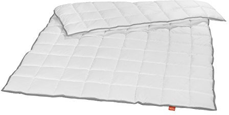 liebling medium Ganzjahressteppbett Kassettendecke Bettdecke mit Top Cool Gewebe 135 x 200 cm, weiß