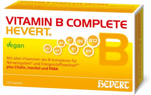 Vitamin B Complete Hevert zur langfristigen Basisversorgung mit allen acht B-Vitaminen, 120 St. Kapseln