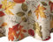 Elrene Home Fashions Herbstblätter-Bedruckte Tischdecke, Feiertagstischdecke für formelle oder alltägliche Verwendung, 178 cm, rund