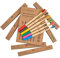 EcoSlurps 6 Bamboo Toothbrushes - British Brand - Family Multipack Adult Bamboo Toothbrush Medium - Colour Handles ecofriendly compostable and biodegrable (6 Multicoloured)