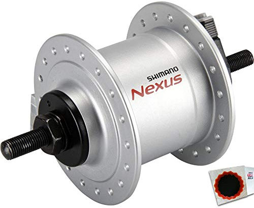 SHIMANO Nabendynamo Nexus DH-C3000-1N 1,5W Felgenbremse 36L. Silber