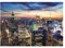 Vlies Fototapete New York Stad bei Nacht Panorama Skyline - inkl. Kleister - für Wohnzimmer Schlafzimmer Vliestapete Wandtapete Vlies Tapete Motivtapeten Montagefertig (152x104 cm)