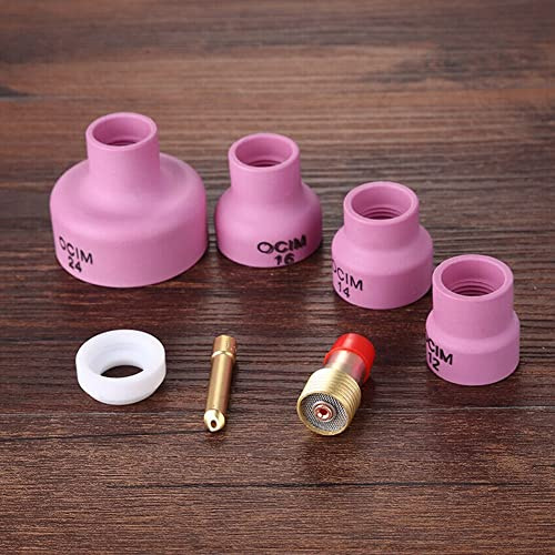 Kit de accesorios de soldadura para lentes de gas WP9/20 TIG, 7 unidades, 2,4 mm