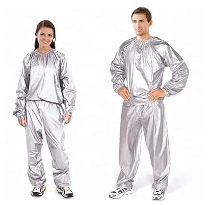 Lisaro Schwitzanzug | Sauna Suit zum Abnehmen | Herren & Damen | Sweatanzug | Saunananzug, Athletics Schwitzanzug – Sauna Suit zum Abnehmen – Herren, Damen Sweatsuit Free Size