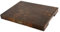 B4K® 43х33x4,3cm Hackblock aus Eiche Stirnholz | Handgefertigtes Mooreiche Schneidebrett mit Griffen | Antibakterielles Hirnholzbrett mit rutschfesten Silikonfüßen | Premium Küchenbrett aus Holz