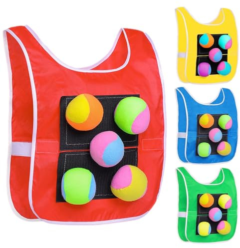 Shakven klibbig bollväst | Dodgeball spelvästar, spel kasta bollvästar, Dodgeball tag-västar kastar Dodgeball spelset för inomhus utomhus lekplatsspel