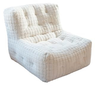 Tumbona de espuma de gran tamaño, sillón bajo, cómodo sofá perezoso con memoria suave de primera calidad, sofá cama moderno con otomana for dormitorio, sala de estar o sala de estar, apartamento peque