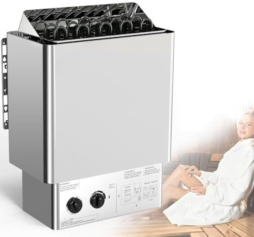 ylpddmm Poêle électrique pour Sauna 3/4.5/6/8 KW, Poêle De Sauna avec Contrôle Thermostatique Intégré Sauna Poêle Électrique Sauna Heater pour La Maison, L'hôtel,Le Sauna,Le Spa,8KW