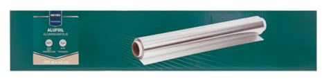 METRO PROFESSIONAL Papier Aluminium 200 m x 44 cm – Film Résistant pour Cuisson, Congélation et Conservation des Aliments