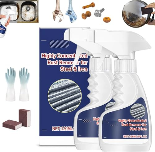 Liocwocne Dérouillant Magique – Pénétration Profonde, Spray Dissolvant de Rouille Puissant pour Métal et Acier Inoxydable, Convertisseur Antirouille Instantané Haute Performance (2 PCS)