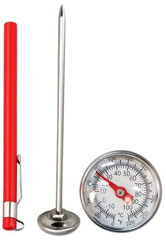 1Pc Bodenthermometer Garten - Bodentemperatur-Thermometer für Topfpflanzen und Kompost, Gartenzubehör aus Edelstahl