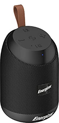 Energizer Tragbarer Bluetooth-Lautsprecher, 6 W, kabelloser Lautsprecher mit integriertem Mikrofon, FM-Radio, MicroSD, USB, Powerbank-Funktion, Bluetooth 5.0, Lange Akkulaufzeit, kompaktes Design