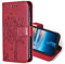 KANVOOS Funda para Huawei Nova 5T, Funda Tapa Libro Movil de Cuero PU, Ranura para Tarjeta Plegable Billetera Carcasa para Huawei Nova 5T / Honor 20 (Rojo)
