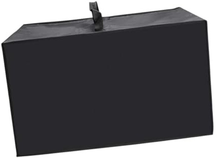 Fonowx Cubierta para microondas, Protector de electrodomésticos, protección Universal para Exteriores e Interiores, Negro