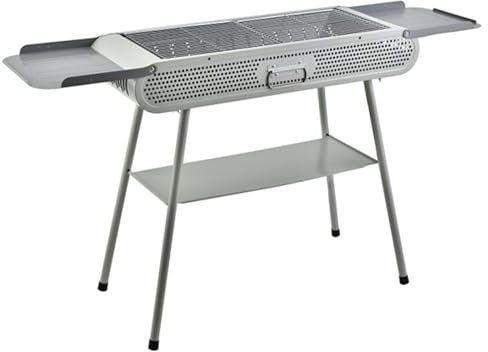 Holzkohlegrill mit 3 AblagefläChen, Tragbarer Kohlegrill für Outdoor-Grills, Tischgrill für 5 Bis 8 Personen