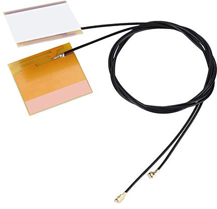 Risegun Antenna IPEX integrata, 2 pezzi/set IPEX 1 IPEX G1, antenna WiFi integrata per laptop 2,4G/5G, segnale stabile 46 cm
