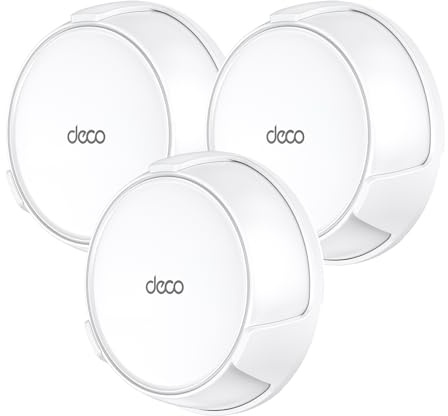 XLTTYWL Deco Kit de Montage Mural WiFi 7, Deco BE23/BE25/BE3600/BE5000, Support de Montage pour routeur optimise l'espace et la Gestion des câbles pour système Wi-FI maillé TP Decos 7 Double Bande