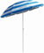 EPISENT Beach Umbrella – 1.9m Travel Sun Parasol with Carry Bag | Adjustable Tilt Shade for Garden, Picnic, Beach & Outdoor Use (BLUE & WHITE)