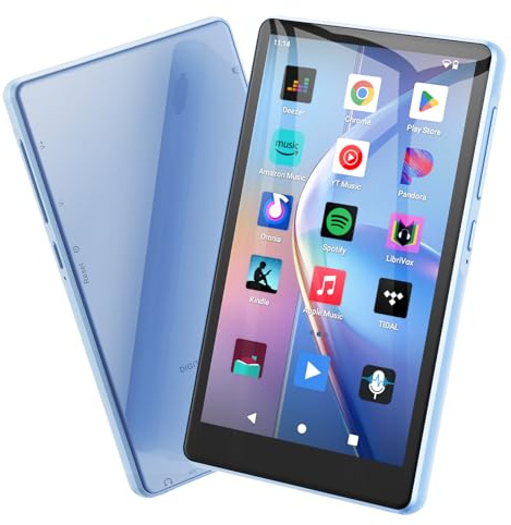 160 Go Lecteur MP3 Bluetooth et WiFi, Lecteur MP4 avec écran Tactile HD 4,5 Pouces Android Lecteur mp3 avec Spotify, Google Play,Amazon Music, Pandora, Libby,lecteurs mp3 et mp4 Enfant baladeur mp3