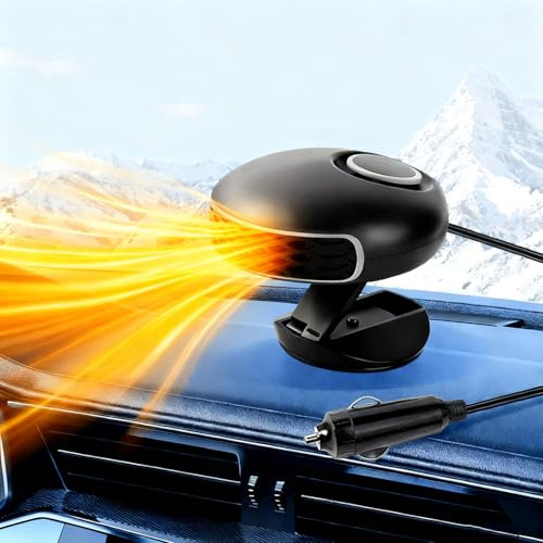 THOMIX Chauffage de Voiture Portable pour Citroen Ami 2020–2025, 12V Chauffage de Rapide pour Voiture, Dégivrage et Dégivrage de Pare-Brise, Accessoire Auto Hiver,12V