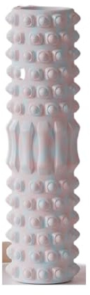 Massagerulle EVA skumrulle, muskelmassage, gymnastik, yoga, myofascial frisättning, kolonn för sporträd, fitness, ländrygg (rosa 45 cm)