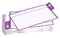 PATboard Scrum Board und Kanban Tafel - 16 Task Cards - Haftnotizen mit nanocups® für Glas - Lila