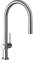 hansgrohe Küchenarmatur Talis M54 (Wasserhahn Küche mit Schlauchbox, 360° schwenkbar, ausziehbare Brause mit 2 Strahlarten, hoher Komfort-Auslauf 210mm, Standardanschlüsse) Chrom