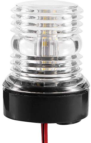 Akozon Lampe Voile Lumière LED Bateau Imperméable À l'eau Marine Navigation Ancre Lumière 360 ° 12 V Blanc pour Yachts Skeeter Bateaux De Pêche Bateaux Rapides