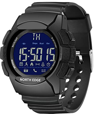 SBTU Orologio digitale militare Orologio intelligente Bluetooth elettronico 100M Orologio da polso sportivo impermeabile Contapassi Cronometro Calorie Sveglia Promemoria chiamata/messaggio