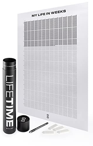 LifeTime™ 4K Weeks Poster 4000 Weeks Your Life in Weeks Wall Calendar - Classic Edition, Classic Size