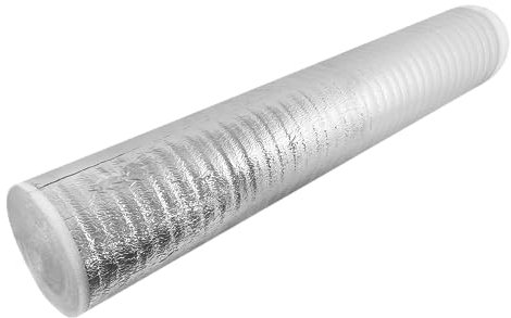Aislante Térmico Reflexivo Aluminio y Espuma por metros | Aislante Acústico y Térmico Coche, Viviendas, Caravanas, Buhardillas, Ventanas, Conductos Ventilación (60 cm x 2.5 m)