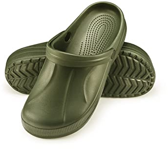 ESTRO Sabot Jardin Homme Clogs - Chaussures Jardin Homme Mules Sabots de Jardinage Sabot Plastique F06 (42, Vert)