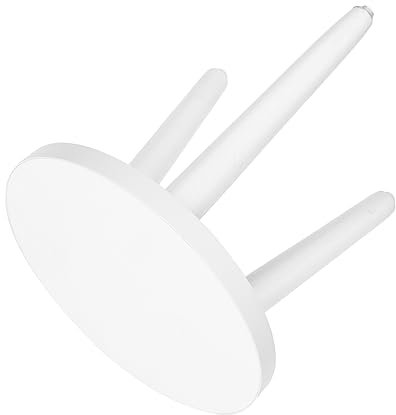 Sosoport Soporte Para Macetas Pequeño De Madera Maciza Blanca 20 Cm Diámetro x 22 Cm Alto, Para Interior, Estante Desmontable Para Plantas, Jardín y Decoración Doméstica