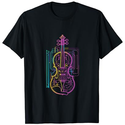 Dessin de violon Instrument à cordes alto T-Shirt