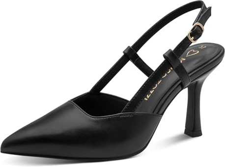 MARCO TOZZI Décolleté da Donna Morbido Plantare Feel Me Fodera Morbida di Tendenza, Nero (Black), 39 EU