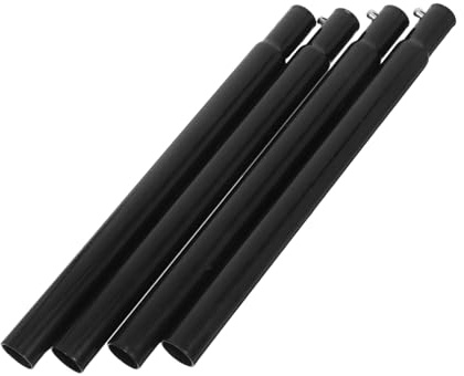 Gatuida Lot De 4 Pieds De Rechange Pour Poêle À Bois Accessoire De Poêle En Acier Inoxydable Rehausseur De Hauteur Fixation De Pied De Brûleur Amovible Noir