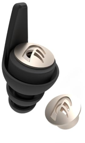 DYNAMIC ear filter -15 dB Ohrstöpsel Flugzeug - Ohrstöpsel Schwimmen, Fliegen, Wassersport-Schwimmen, Restaurant, Büro, Wiederverwendbarer Gehörschutz, 4 Größen, Patentierte Filtertechnologie